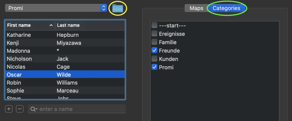 Organize Categories in Kairon4