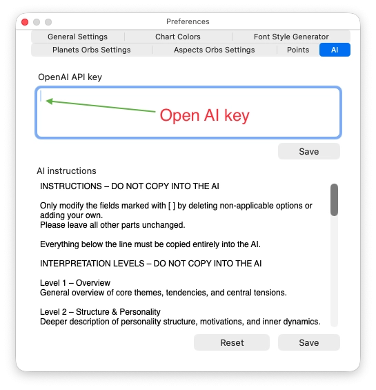 Ai preferences of Kairon