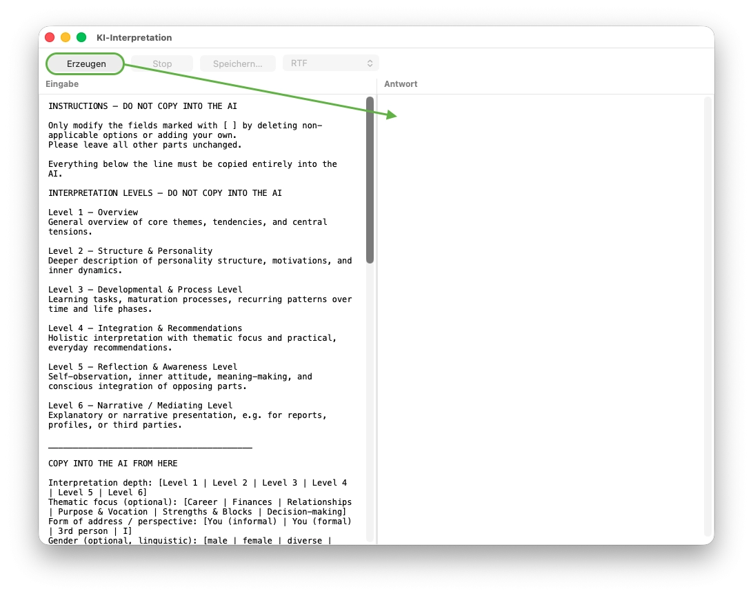 Chat window of Kairon